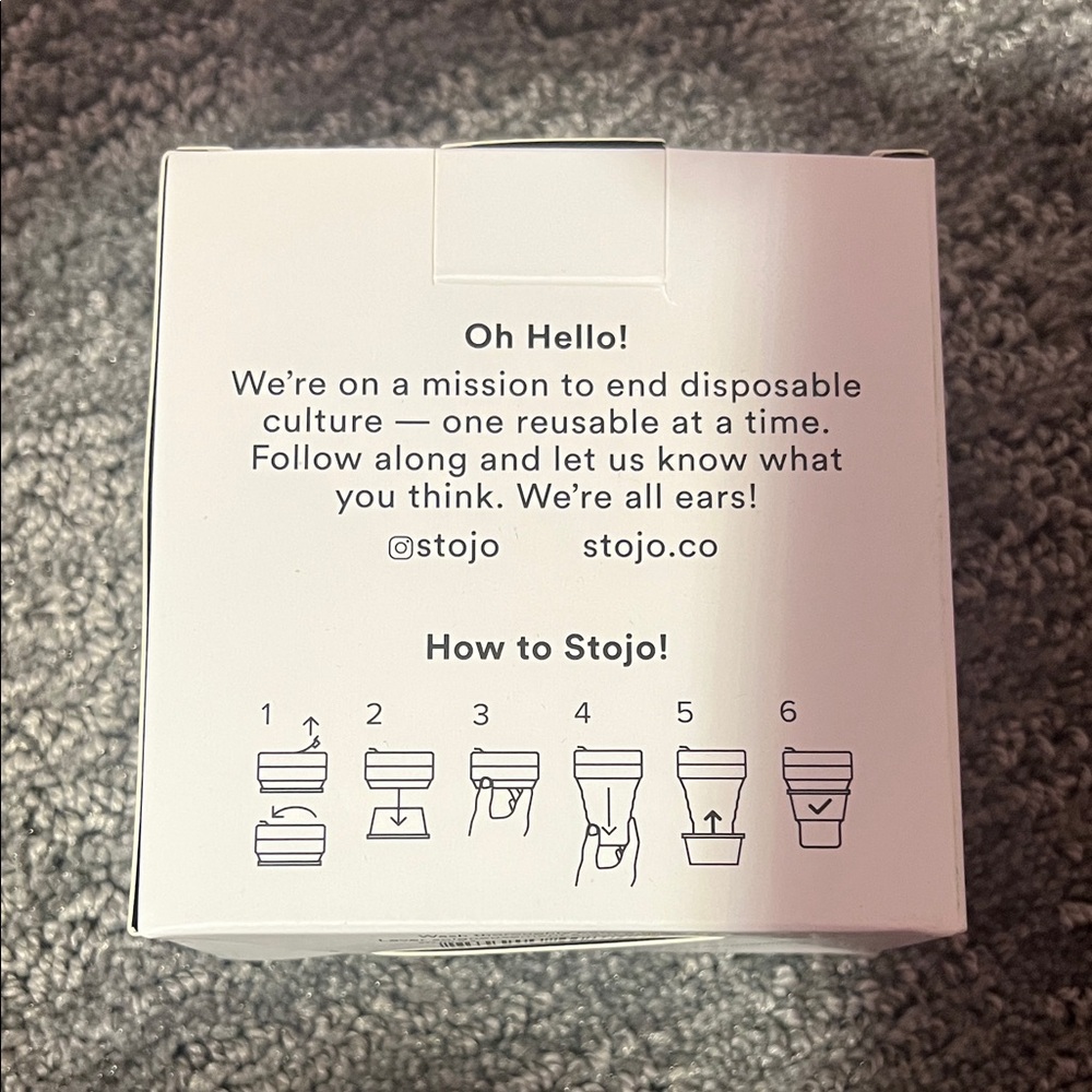 Stojo Collapsible Cup with Reusable Straws - Picture 3 of 4